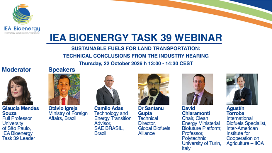 Sustainable Fuels for Land Transportation: Technical Conclusions from the Industry Hearing